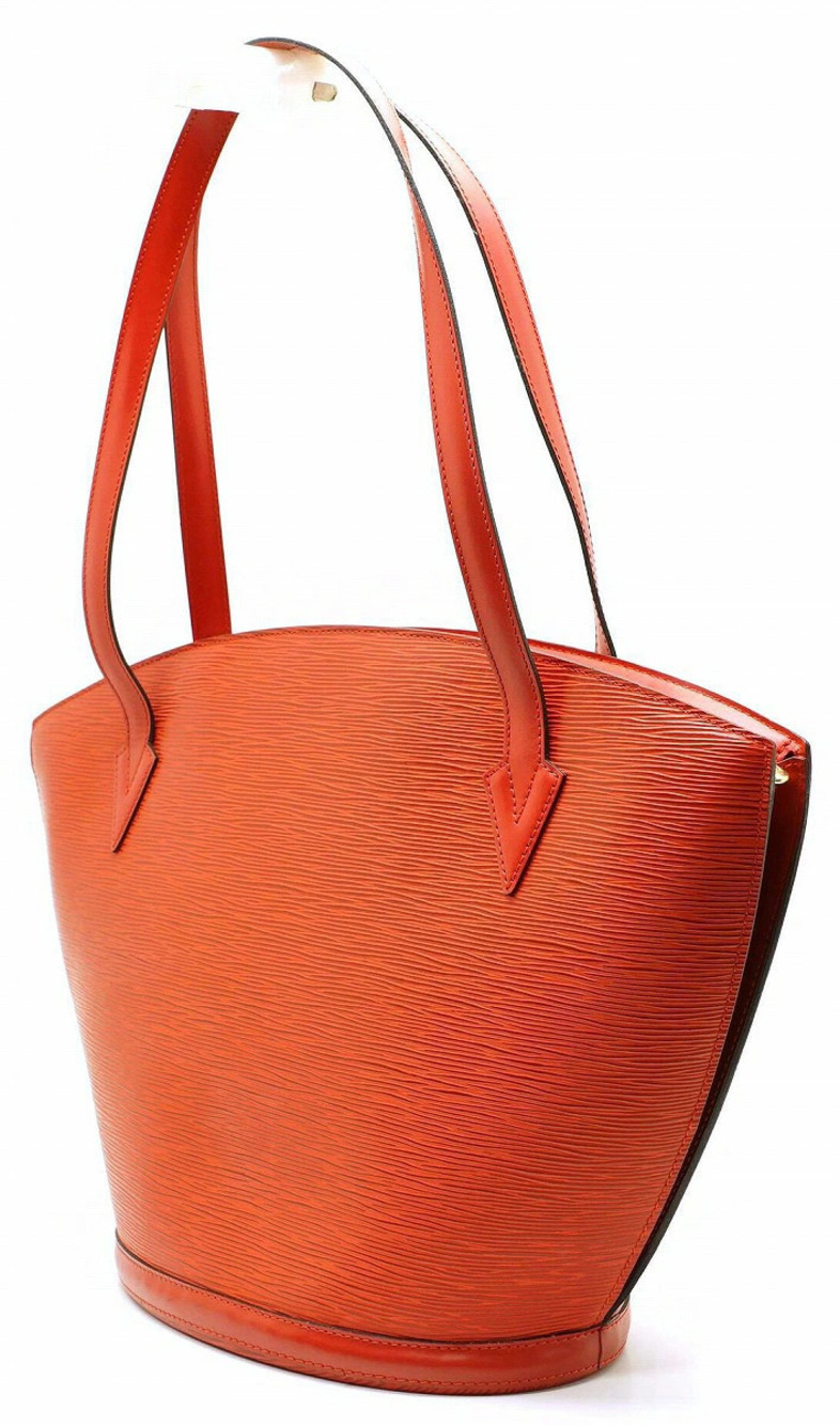 Louis Vuitton Tote Red Shopping Castilian Saint Shoulder Bag Jacques Epi Red